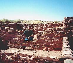 John at Homolovi ruins